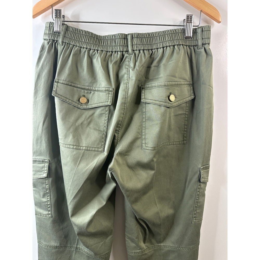 White House Black Market Cargo Jogger Pants Size 6 Olive Green Utility WHBM - Picture 6 of 11